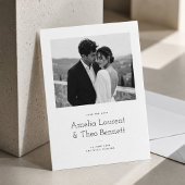 Einfache moderne Foto-Hochzeit - Save-the-Date Save The Date