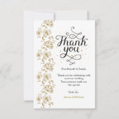 Einfache moderne Foto Hochzeit Vielen Dank Karte W (Vorderseite)