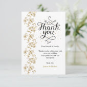 Einfache moderne Foto Hochzeit Vielen Dank Karte W (Stehend Vorderseite)