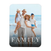 Einfache moderne Foto Minimalistische Individualit Magnet (Vertikal)