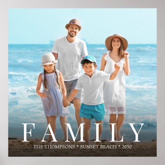 Einfache moderne Foto Minimalistische Individualit Poster (Vorne)