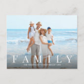 Einfache moderne Foto Minimalistische Individualit Postkarte (Vorderseite)