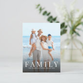 Einfache moderne Foto Minimalistische Individualit Postkarte (Stehend Vorderseite)