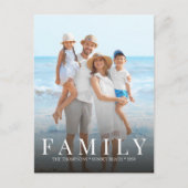 Einfache moderne Foto Minimalistische Individualit Postkarte (Vorderseite)