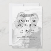 Einfache, moderne Foto-Overlay-Einladung Einladung (Vorderseite)