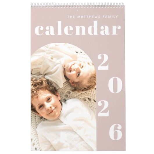 Einfache, moderne Foto-Planer-Kalender Kalender (Titelbild)