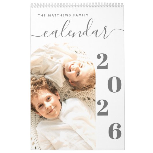 Einfache, moderne Foto-Planer-Kalender Kalender (Titelbild)