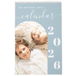 Einfache, moderne Foto-Planer-Kalender Kalender