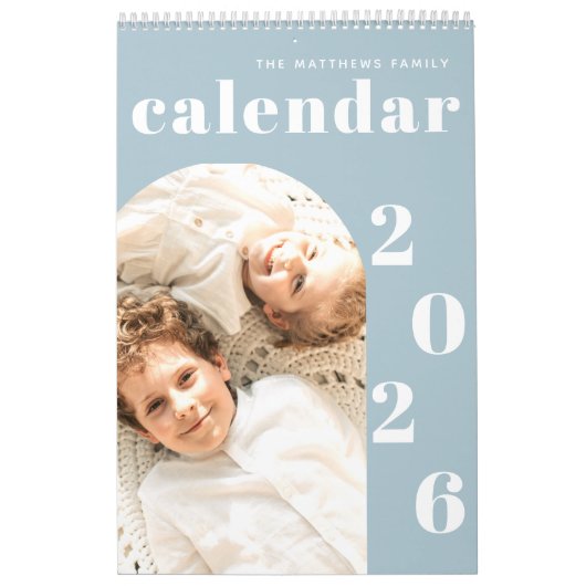 Einfache, moderne Foto-Planer-Kalender Kalender (Titelbild)