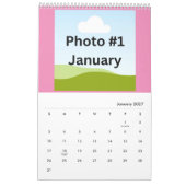 Einfache, moderne FotoCollage Minimalistisch kunde Kalender (Jan 2027)