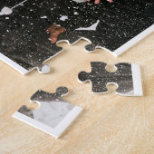 Einfache moderne Fotocollage mit weißem Hintergrun Puzzle (Seite)