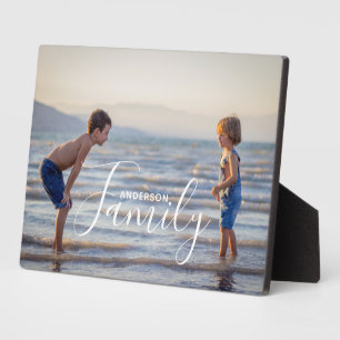 Einfache, moderne Fotomodelle - eigener Familienna Fotoplatte