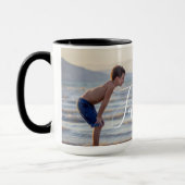 Einfache, moderne Fotomodelle - eigener Familienna Tasse (Links)