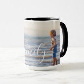 Einfache, moderne Fotomodelle - eigener Familienna Tasse (VorderseiteRechts)