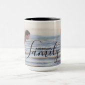 Einfache, moderne Fotomodelle - eigener Familienna Tasse (Zentrum)