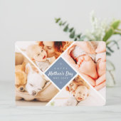 Einfache, moderne Fotos freuen sich über Muttertag Karte (Stehend Vorderseite)