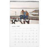 Einfache moderne Fotos Kalender (Jan 2027)