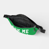 Einfache moderne Frag Me Green White Volunteer Hil Bauchtasche (Offen)