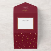 Einfache moderne fröhliche und helle Weihnachtskar All In One Einladung (Außenbereich)