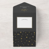 Einfache moderne fröhliche und helle Weihnachtskar All In One Einladung (Außenbereich)