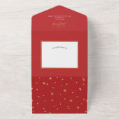 Einfache moderne fröhliche und helle Weihnachtskar All In One Einladung (Außenbereich)