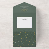 Einfache moderne fröhliche und helle Weihnachtskar All In One Einladung (Außenbereich)