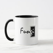 Einfache moderne Fun Typ Typografie, Schwarz und W Tasse (Links)