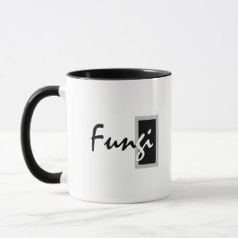 Einfache moderne Fun Typ Typografie, Schwarz und W Tasse