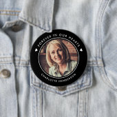 Einfache Moderne für immer in unserem Herz-Foto-Bu Button (Beispiel)