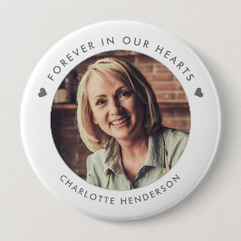 Einfache Moderne für immer in unserem Herz-Foto Button