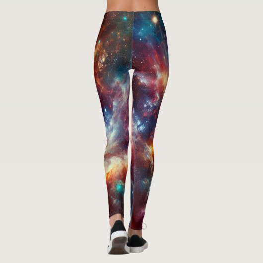 Einfache Moderne: Galaxy Space Rock Coole Leggings (Rückseite)