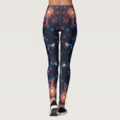 Einfache Moderne: Galaxy Space Rock Coole Leggings (Rückseite)