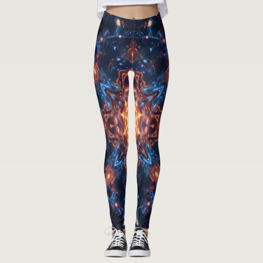 Einfache Moderne: Galaxy Space Rock Coole Leggings (Vorderseite)