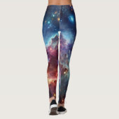 Einfache Moderne: Galaxy Space Rock Coole Leggings (Rückseite)