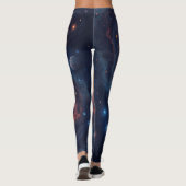 Einfache Moderne: Galaxy Space Rock Coole Leggings (Rückseite)