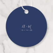 Einfache moderne Gastgeschenk Hochzeit Danke, dass Geschenkanhänger (Rückseite)