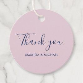 Einfache moderne Gastgeschenk Hochzeit Danke, dass Geschenkanhänger