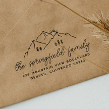 Einfache, moderne Gebirgsbaumen Familienname