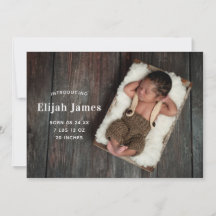 Einfache & moderne Geburtshilfeverkündung