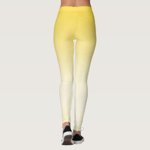 Einfache, moderne Gelbfärbung Leggings