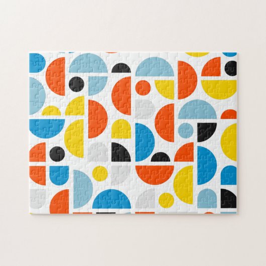 Einfache moderne geometrische Kunst Puzzle (Horizontal)