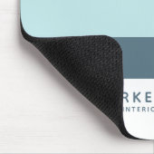 Einfache moderne geometrische Pastellfarbe Blau Mousepad (Ecke)