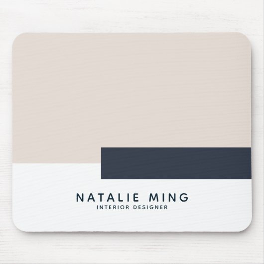 Einfache moderne geometrische Pastellfarben Mousepad (Vorne)