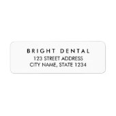 Einfache, moderne Geschäftsadresse (Vorne)