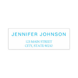 Einfache, moderne Geschäftsadresse Permastempel