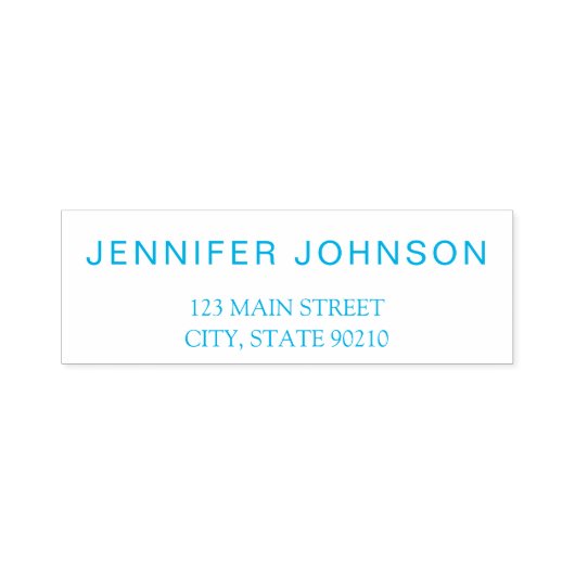 Einfache, moderne Geschäftsadresse Permastempel (Design)