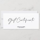 Einfache moderne Geschenkgutschein-Geschenkkarte h (Vorderseite)