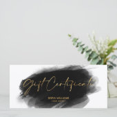 Einfache moderne Geschenkgutschein-Geschenkkarte h (Stehend Vorderseite)