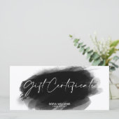 Einfache moderne Geschenkgutschein-Geschenkkarte h (Stehend Vorderseite)