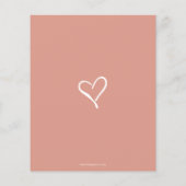 Einfache moderne Girl Baby Dusche Vielen Dank (Rückseite)